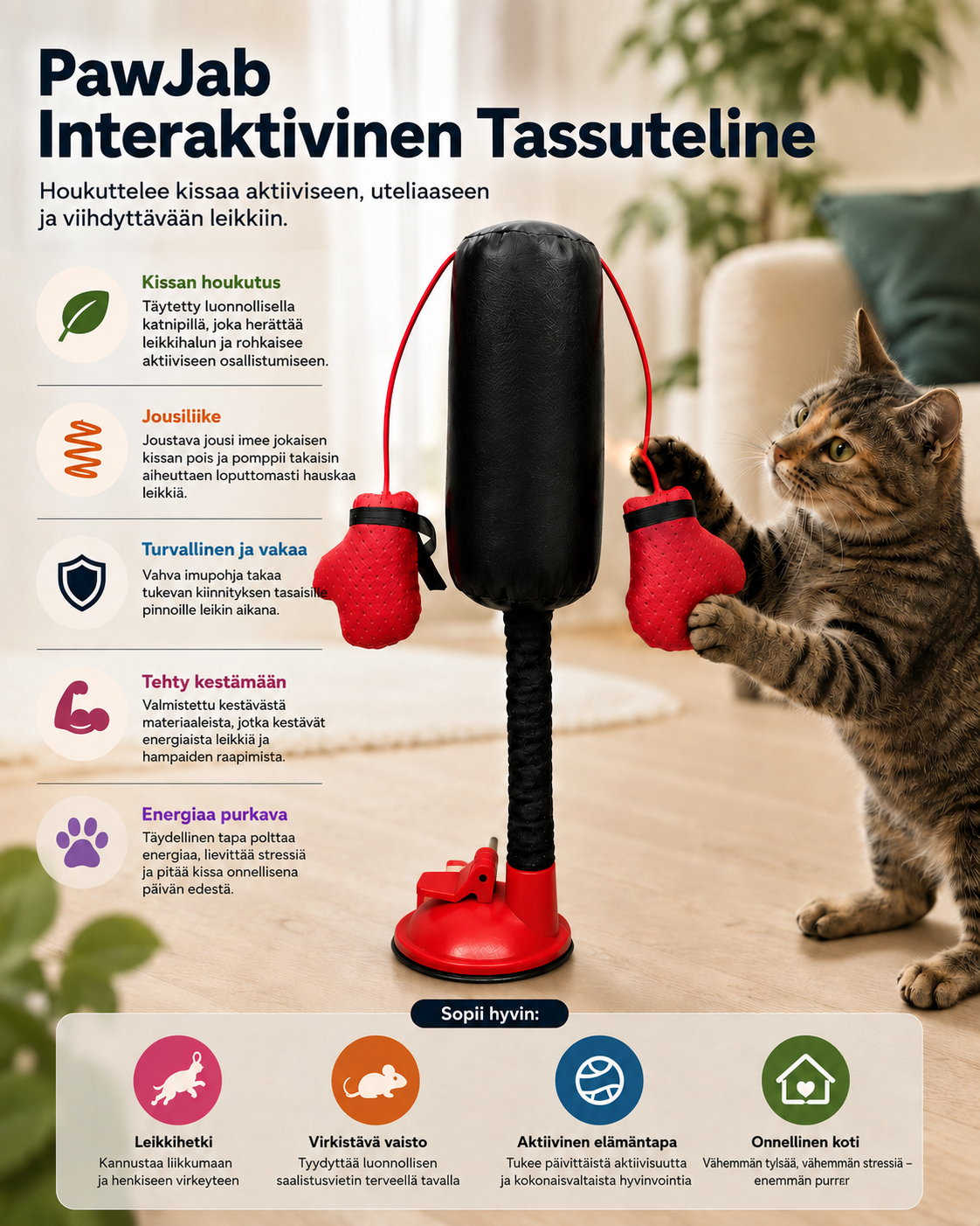 PawJab Interaktiivinen Tassuteline