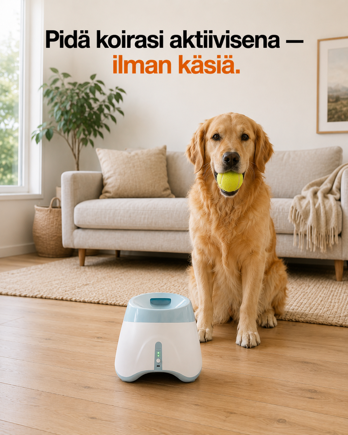 FetchFlow – itsestään latautuva pallonheitin