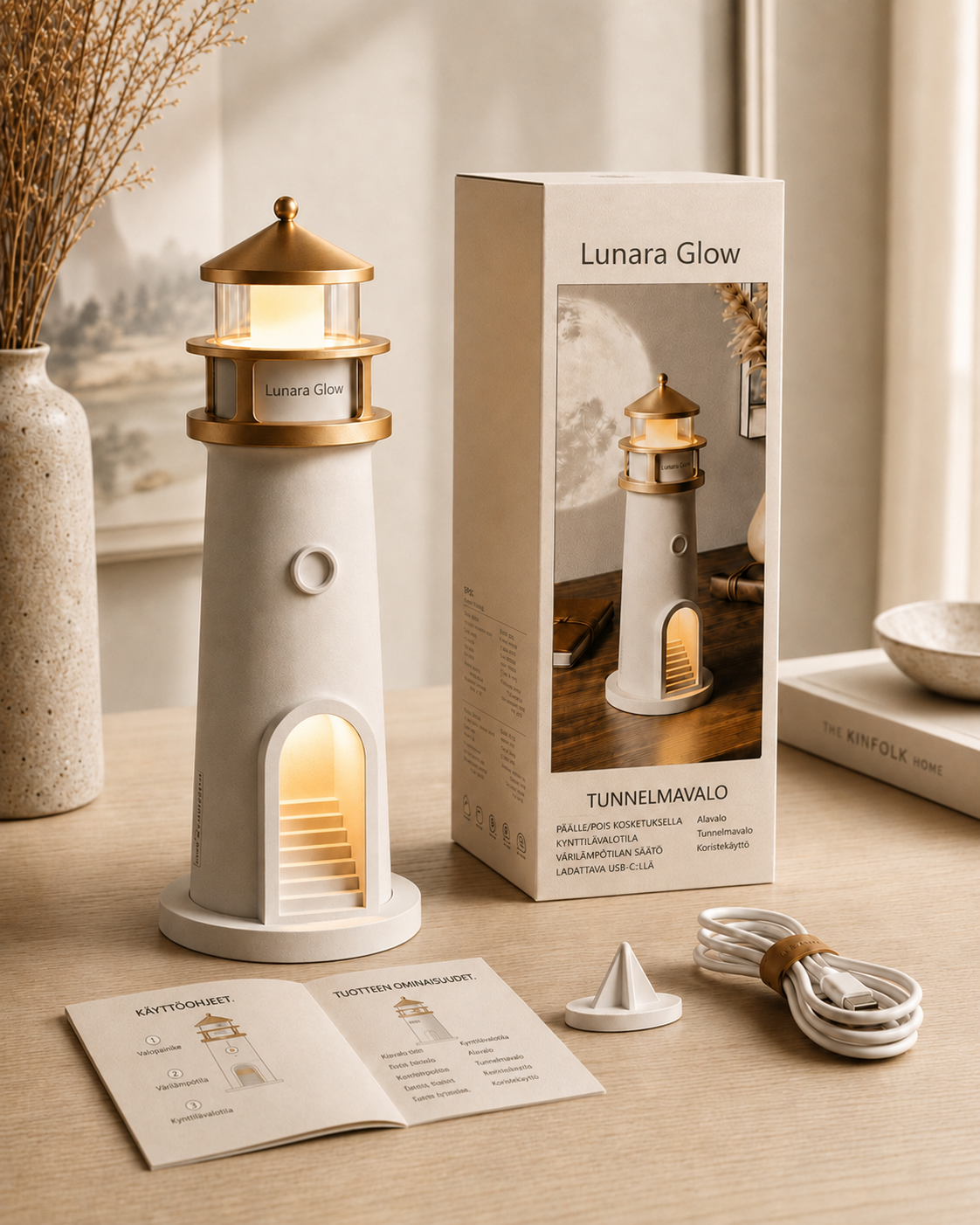 Lunara Glow | Täydenkuun tunnelmaprojektori