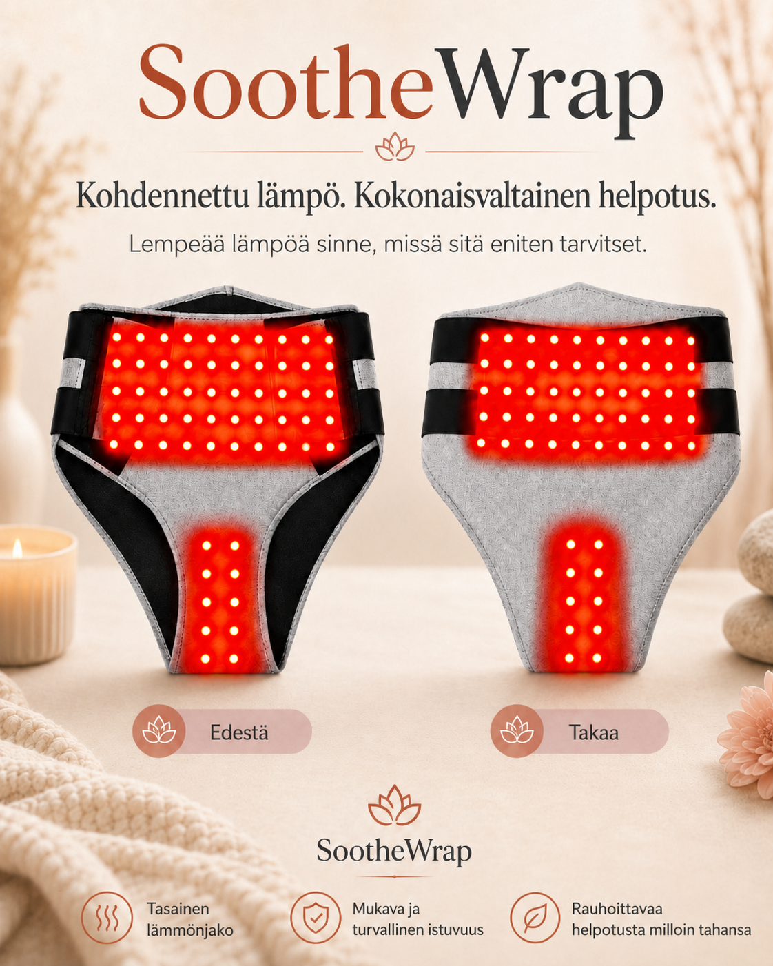 SootheWrap – lämpö- ja valohoitovyö