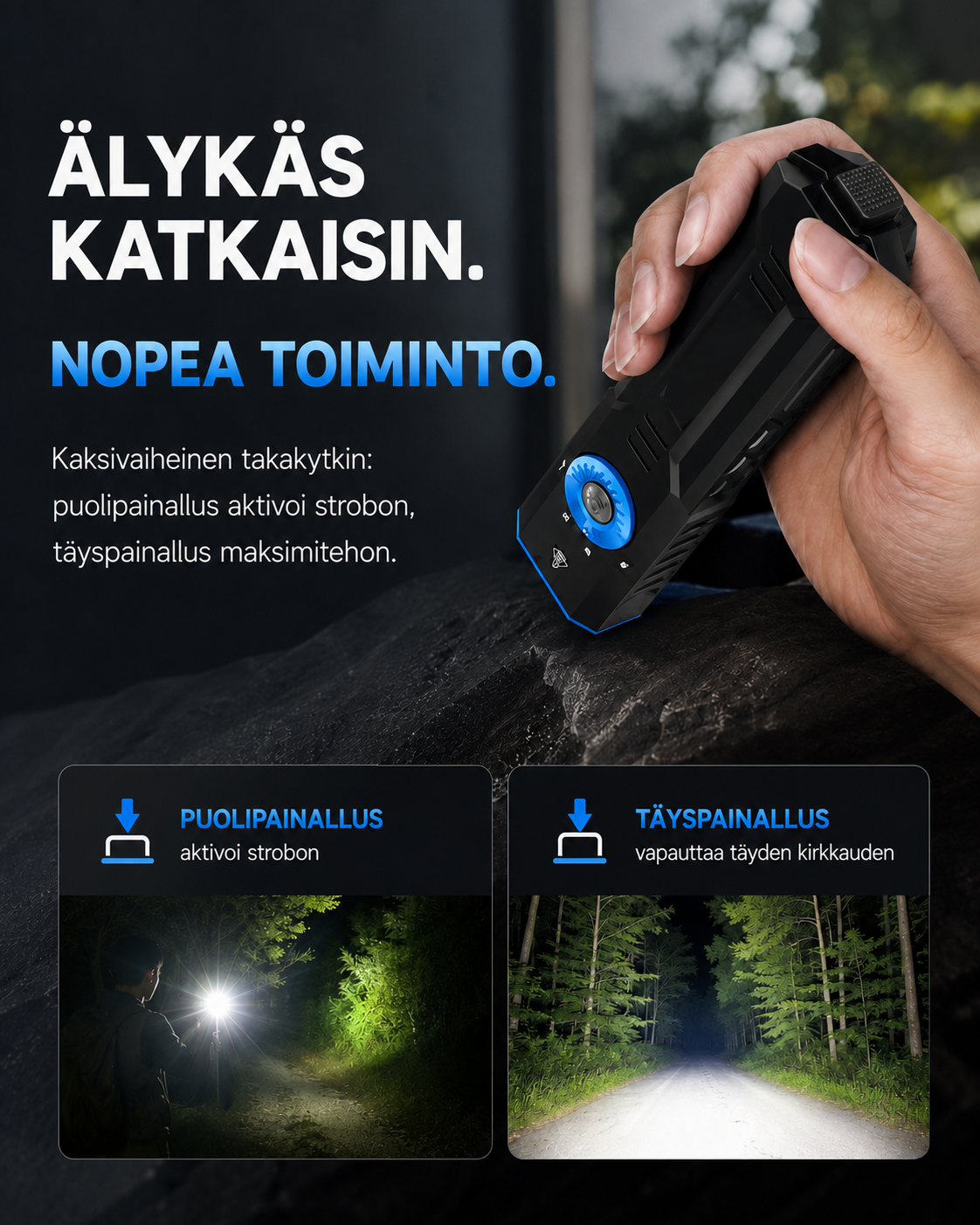 NightPath Pro EDC-taskulamppu