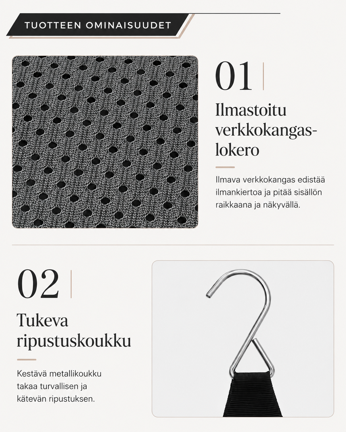 FoldAway Matkahyllyjärjestelijä