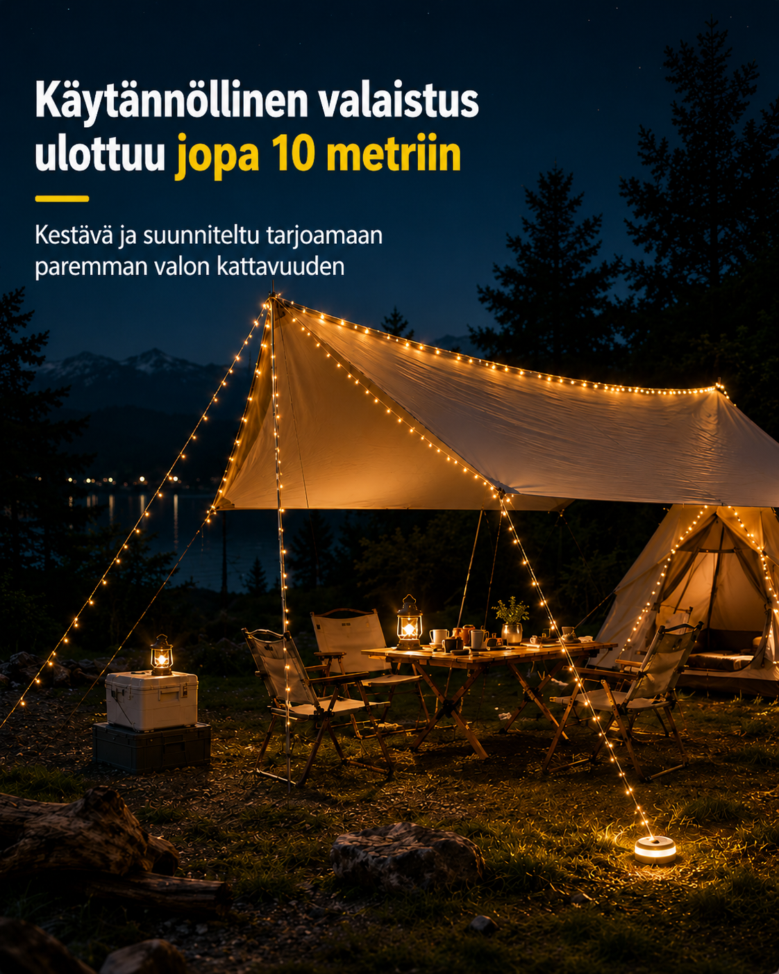 Glowdrift retki- ja tunnelmavalaisin