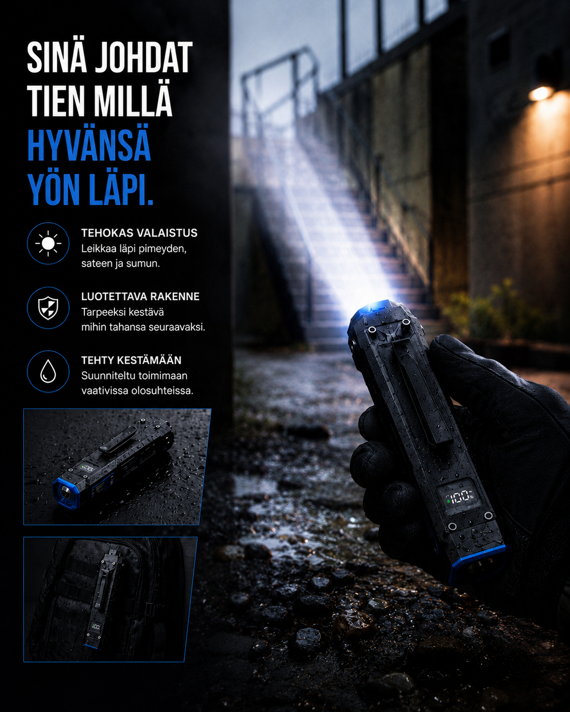 NightPath Pro EDC-taskulamppu