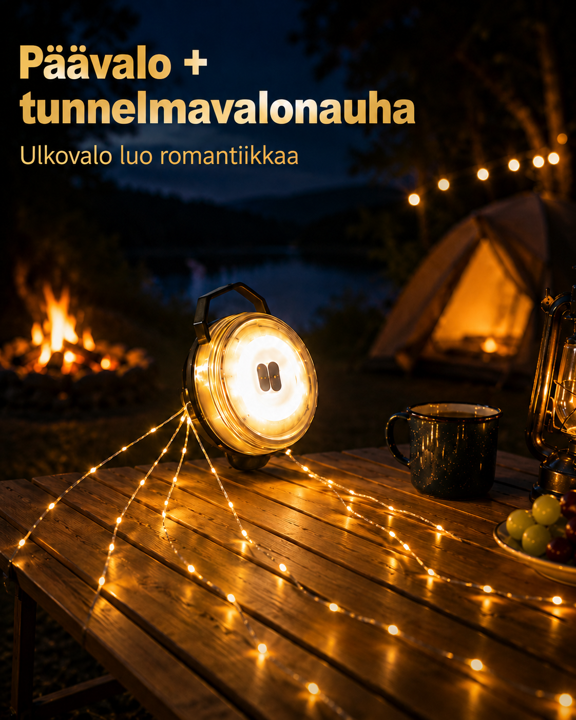 Glowdrift retki- ja tunnelmavalaisin