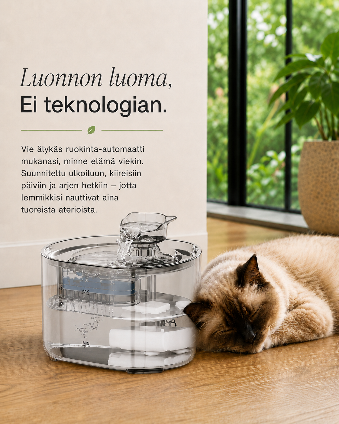 ClearFlow-vesiautomaatti lemmikeille
