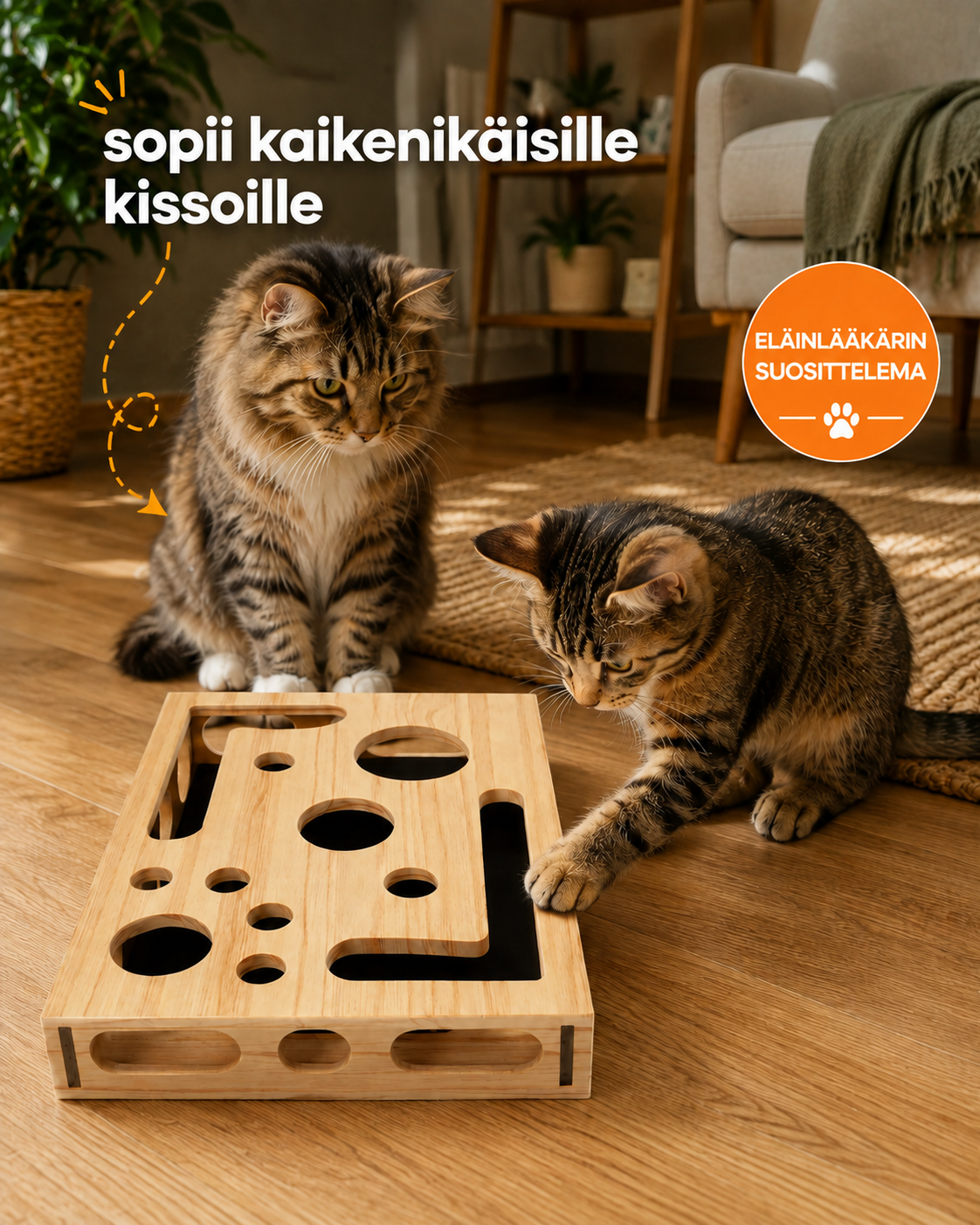 Purrfect Paws Luonnollinen Kynsilaatikko