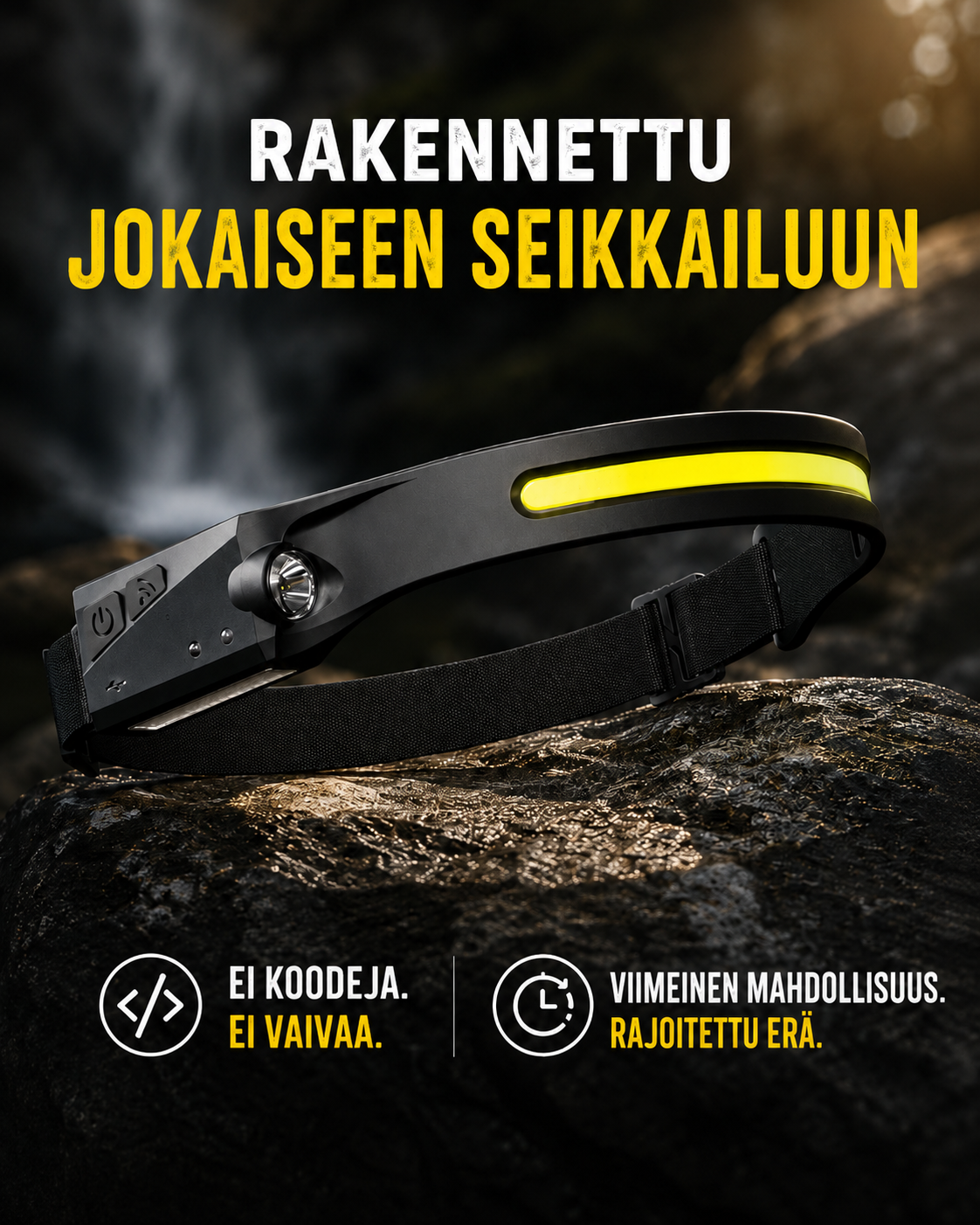 SiteBeam Halo — Ladattava 230° työotsalamppu