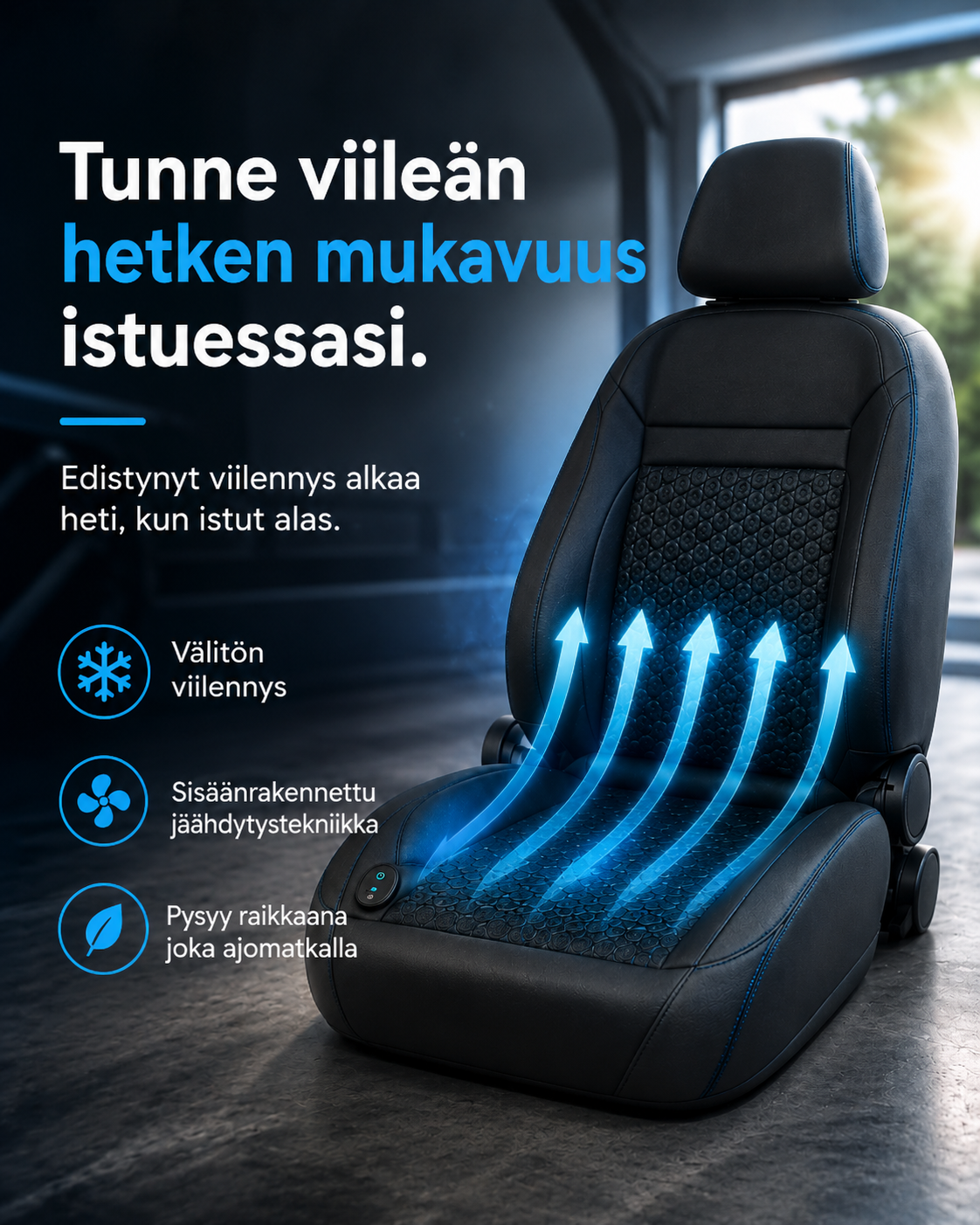 AirFlow Drive -viilentava istuinsuoja