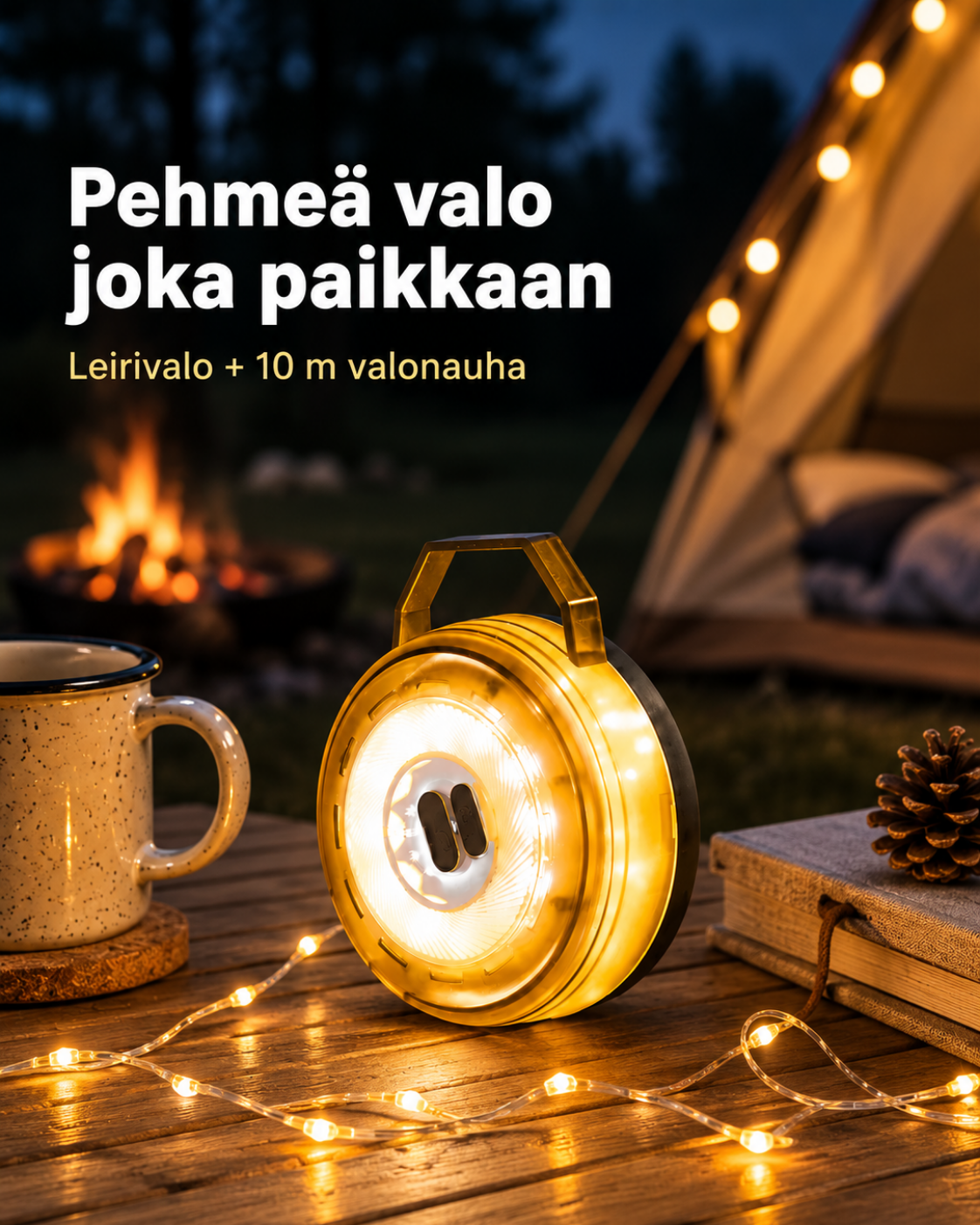 Glowdrift retki- ja tunnelmavalaisin