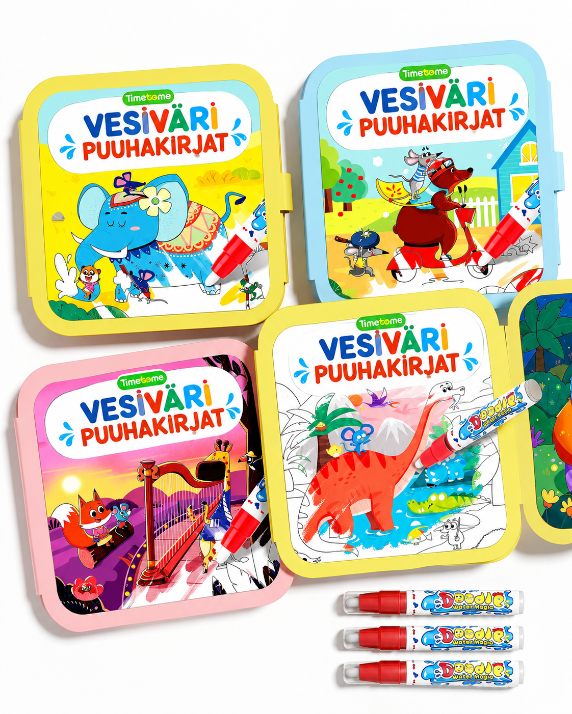 AquaBloom – vedellä maalattavat kirjat taaperoille