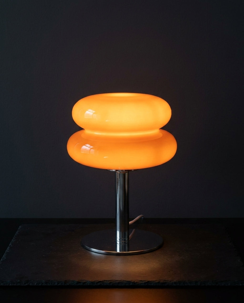 LED Bauhaus-pöytävalaisin | Retro-orb-hehku