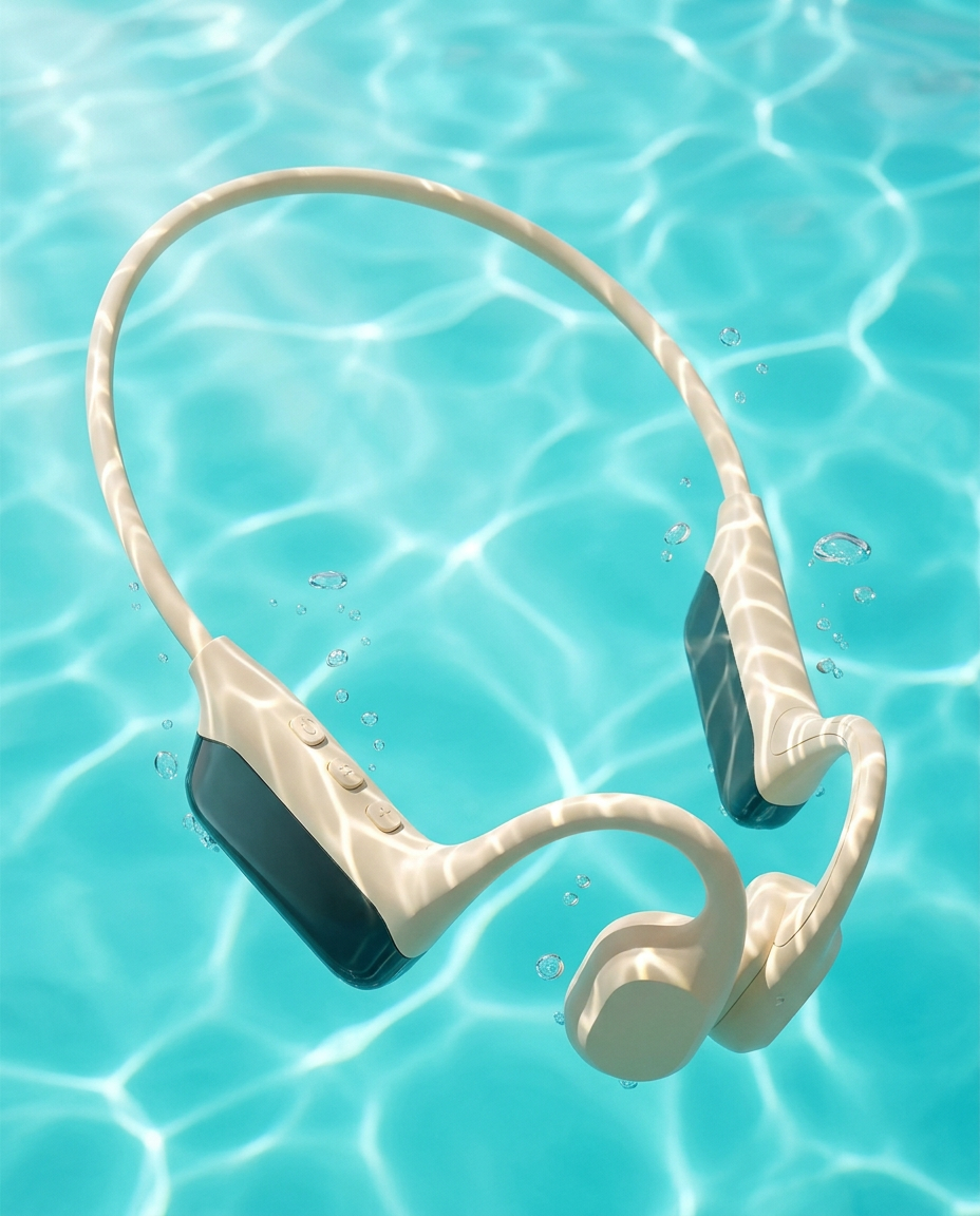 Vedenpitävät uintikuulokkeet | 32GB MP3 Bluetooth IPX8