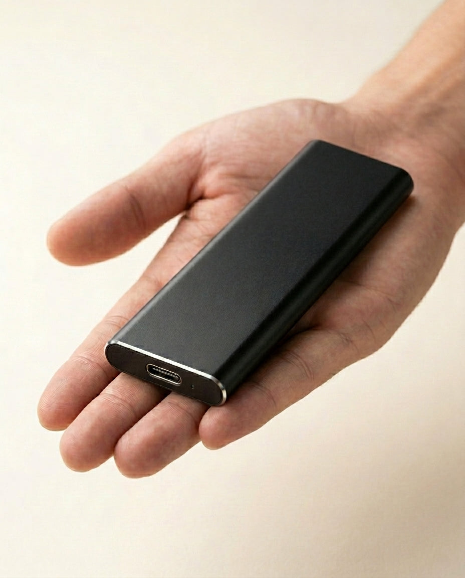 4TB Kannettava SSD | SlimVault USB-C Ulkoinen Kovalevy