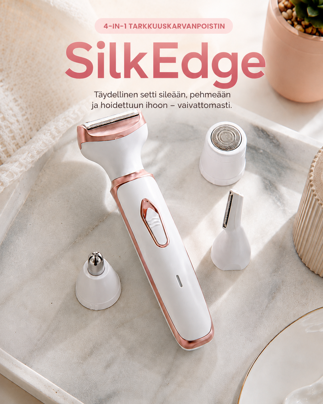 SilkEdge 4-in-1 Tarkkuuskarvanpoistin