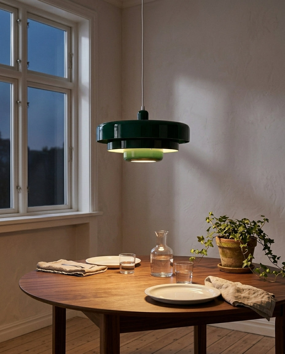 Pohjoismainen riippuvalaisin | Monitasoinen vintage-LED-kattovalaisin