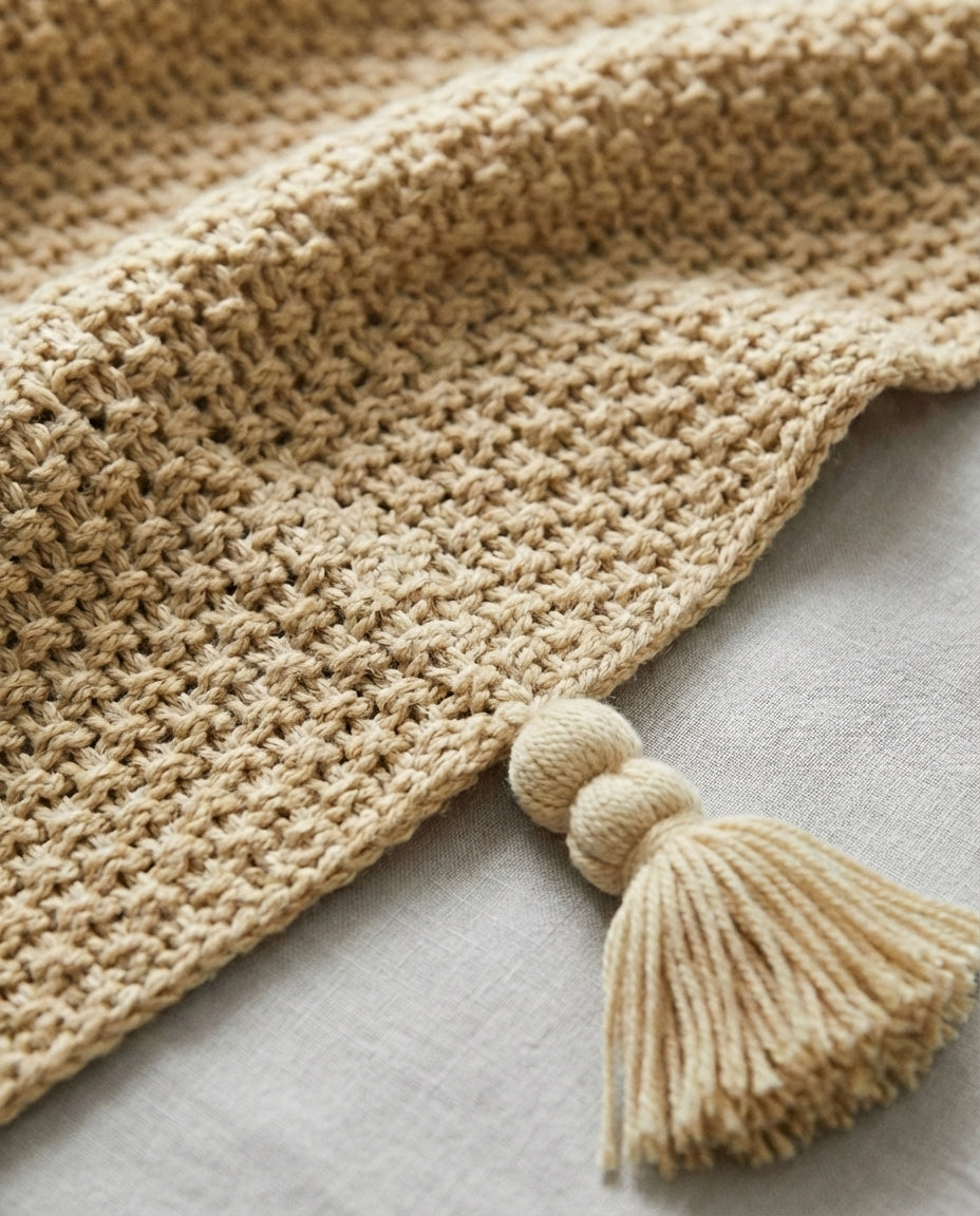 Villainen neulehuopa tupsuin | Nordic Warmth