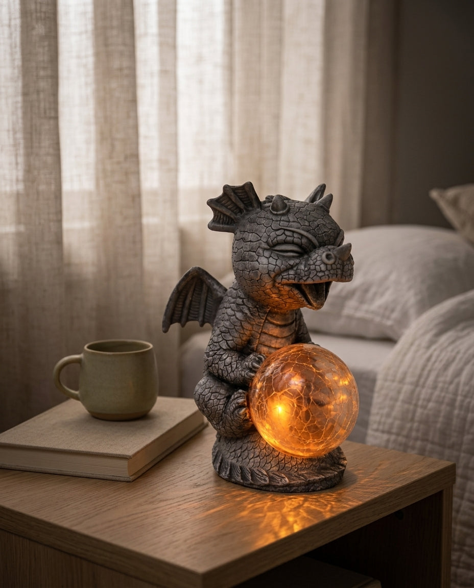 Dragon Orb LED-pöytävalaisin – Lämmin valo kotiin