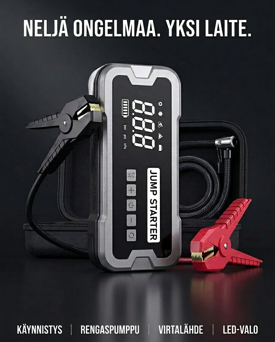 RoadGuardian 4-in-1 Hätävirtalähde