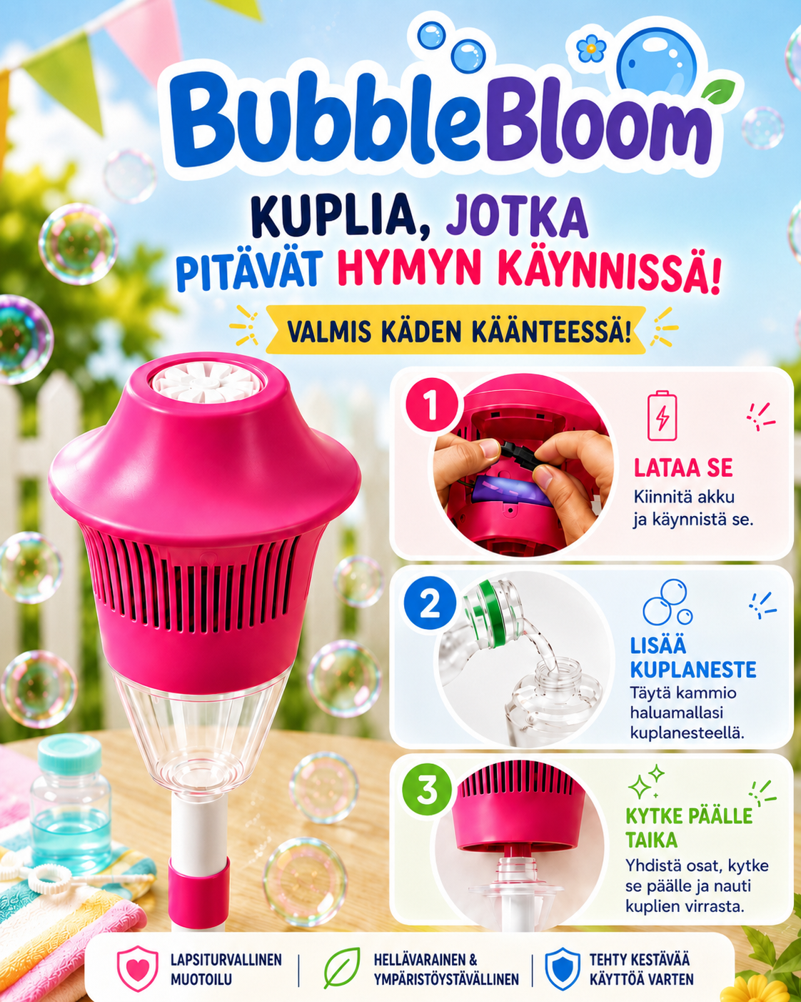 BubbleBloom Puutarhasauva