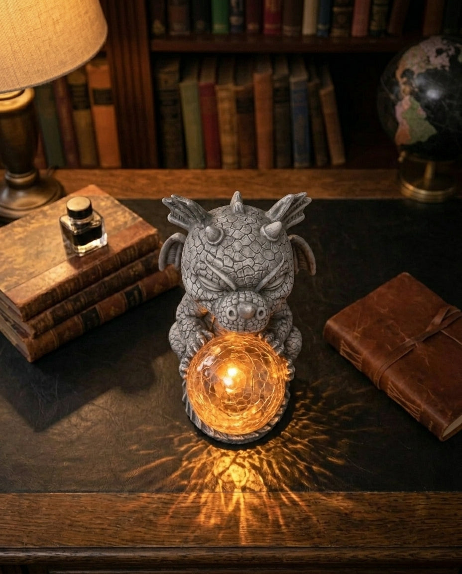 Dragon Orb LED-pöytävalaisin – Lämmin valo kotiin