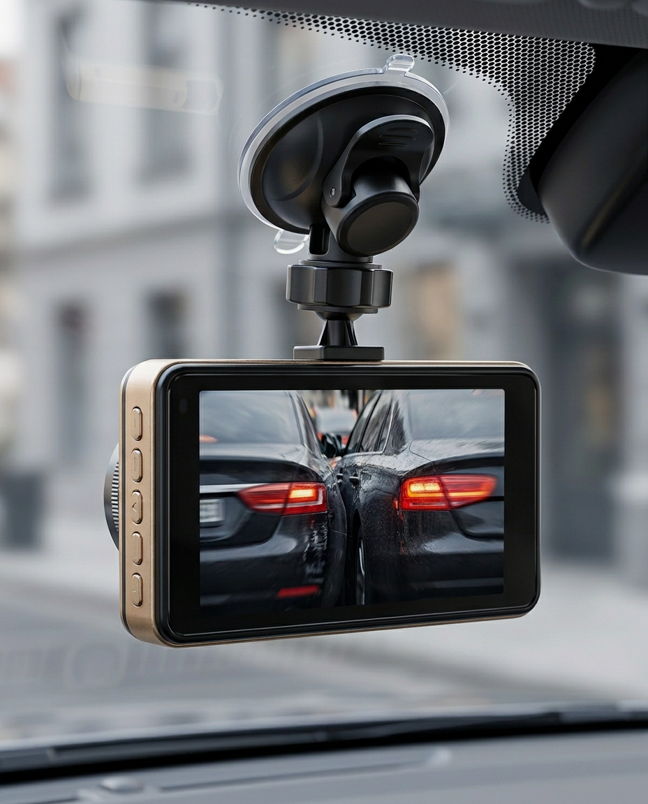 Dual-Dashcam Etu- ja Takaosa 1080P | Yönäkö, G-Sensori