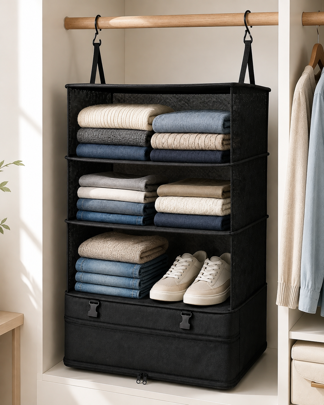 FoldAway Matkahyllyjärjestelijä
