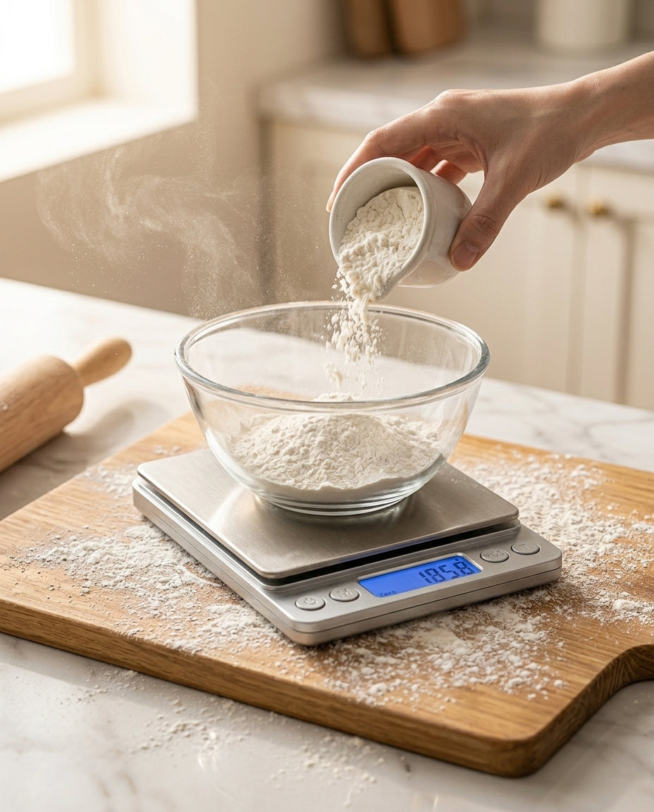 Digitaalinen keittiövaaka | Ruostumaton teräs | 0,1g–3kg