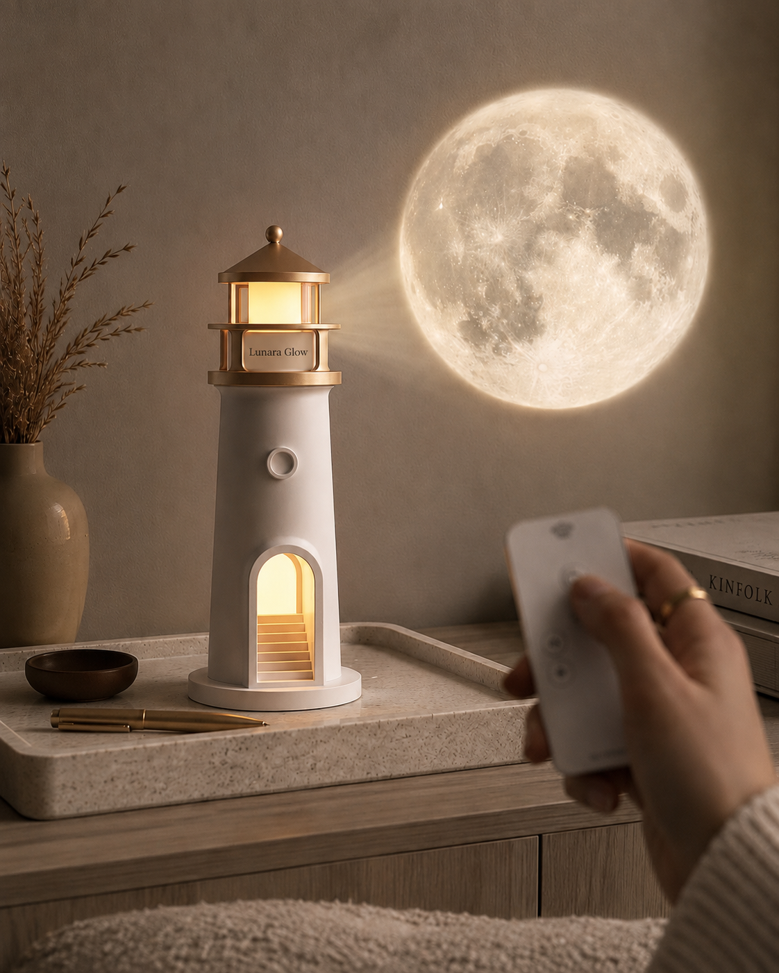 Lunara Glow | Täydenkuun tunnelmaprojektori
