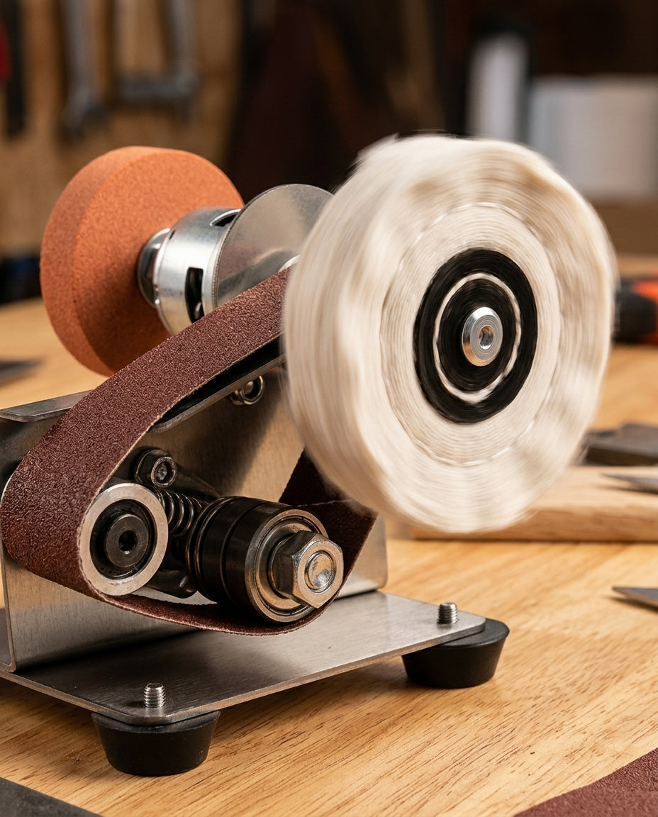 Precision Bench Trio — 3-in-1 teroitus- ja hiomalaite
