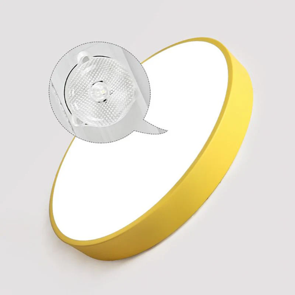 PastelGlow ErittäinLitteä LED-Kattovalaisin – Minimalistinen Pyöreä Valo Kodikkaisiin ja Moderneihin Sisustuksiin