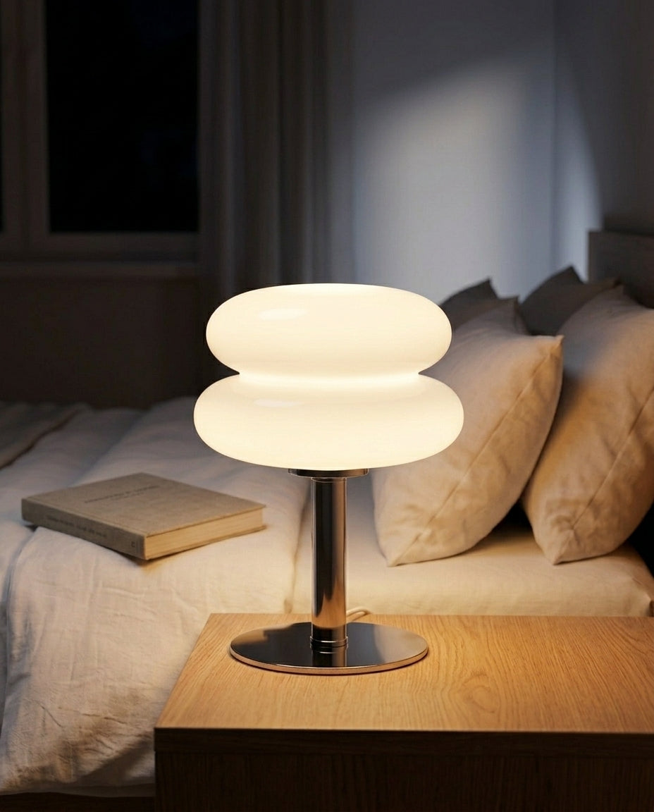 LED Bauhaus-pöytävalaisin | Retro-orb-hehku