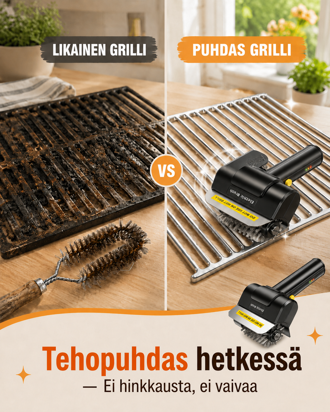 GrillGuard Pro -sähkögrilliharja