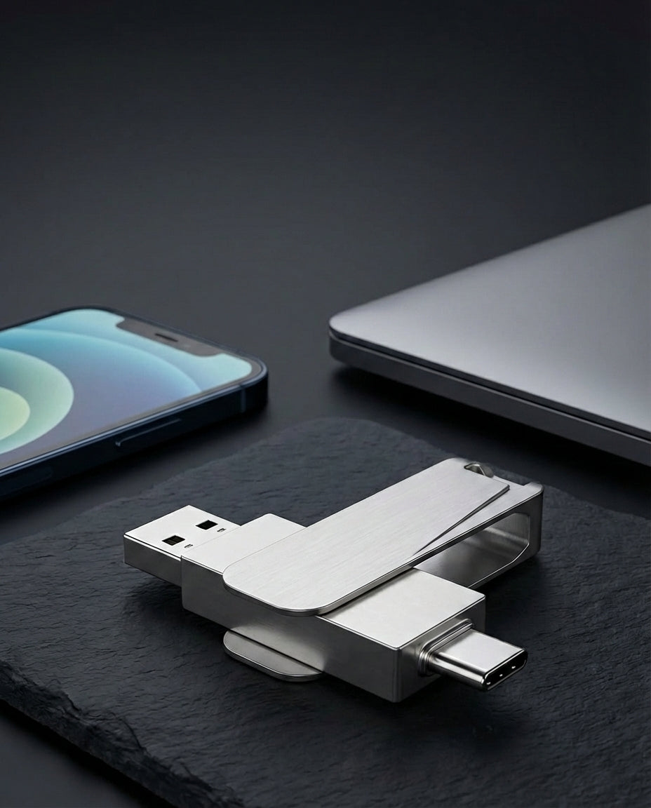 VaultDrive SwiftVault | USB-tikku — USB-C & USB-A