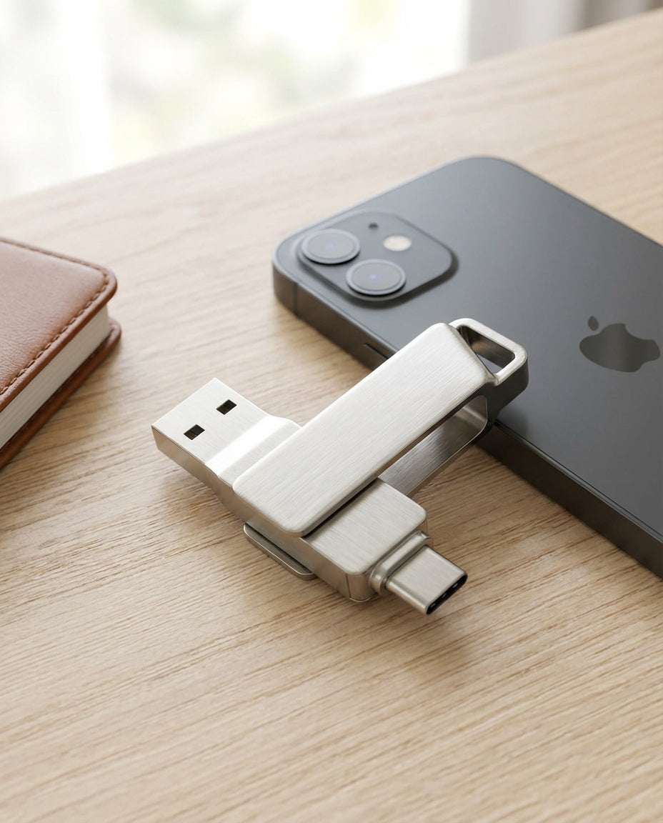 VaultDrive SwiftVault | USB-tikku — USB-C & USB-A