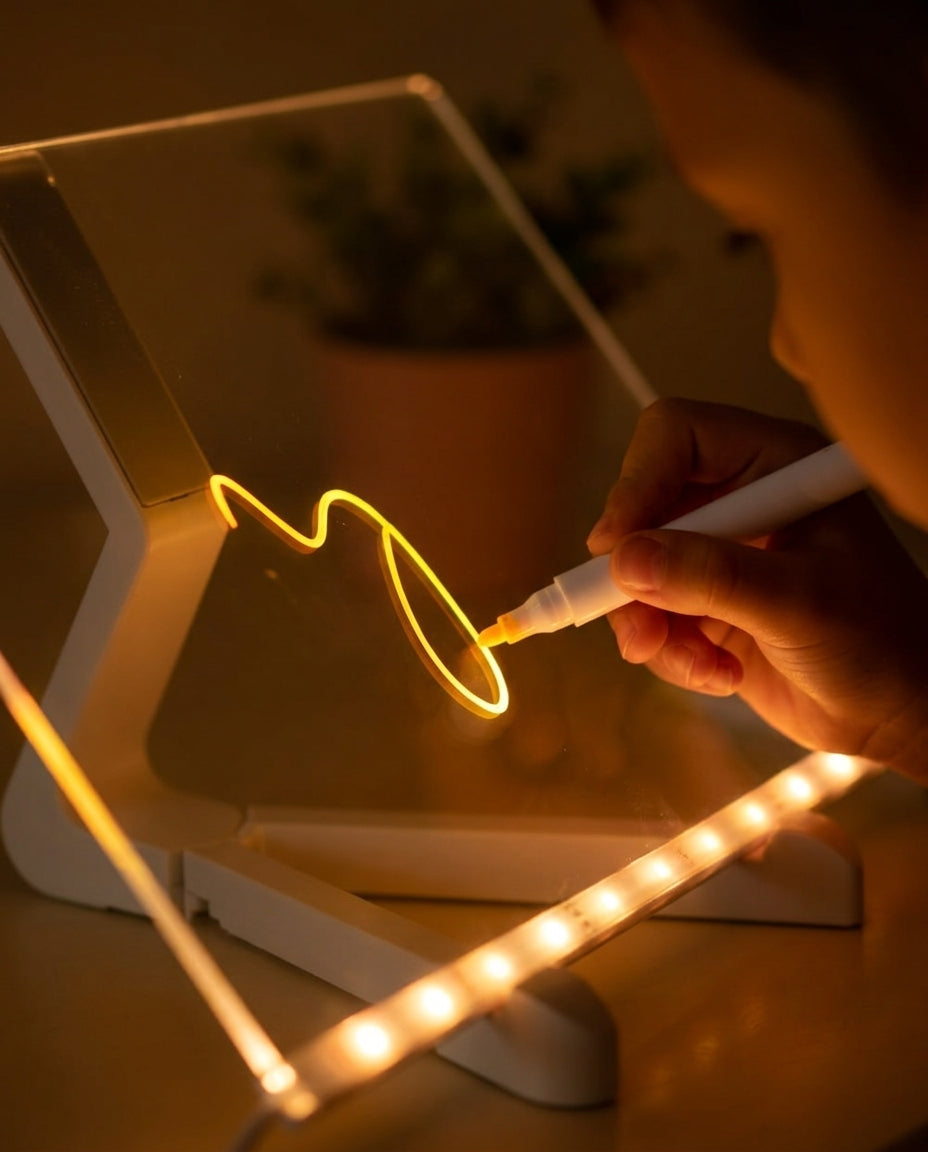 GlowBoard | LED-PIIRUSTUSLAUTA LAPSILLE
