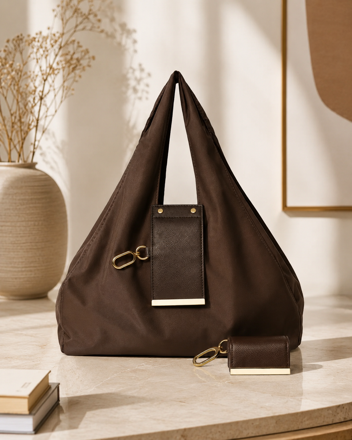 Chelsea Fold -laukku ja charm-koriste