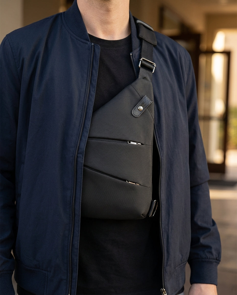 Yhden hihnan varkaudenesto-laukku | SlimShield