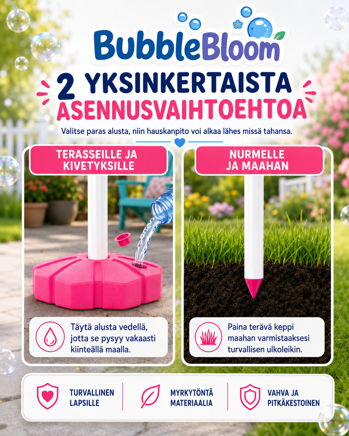 BubbleBloom Puutarhasauva