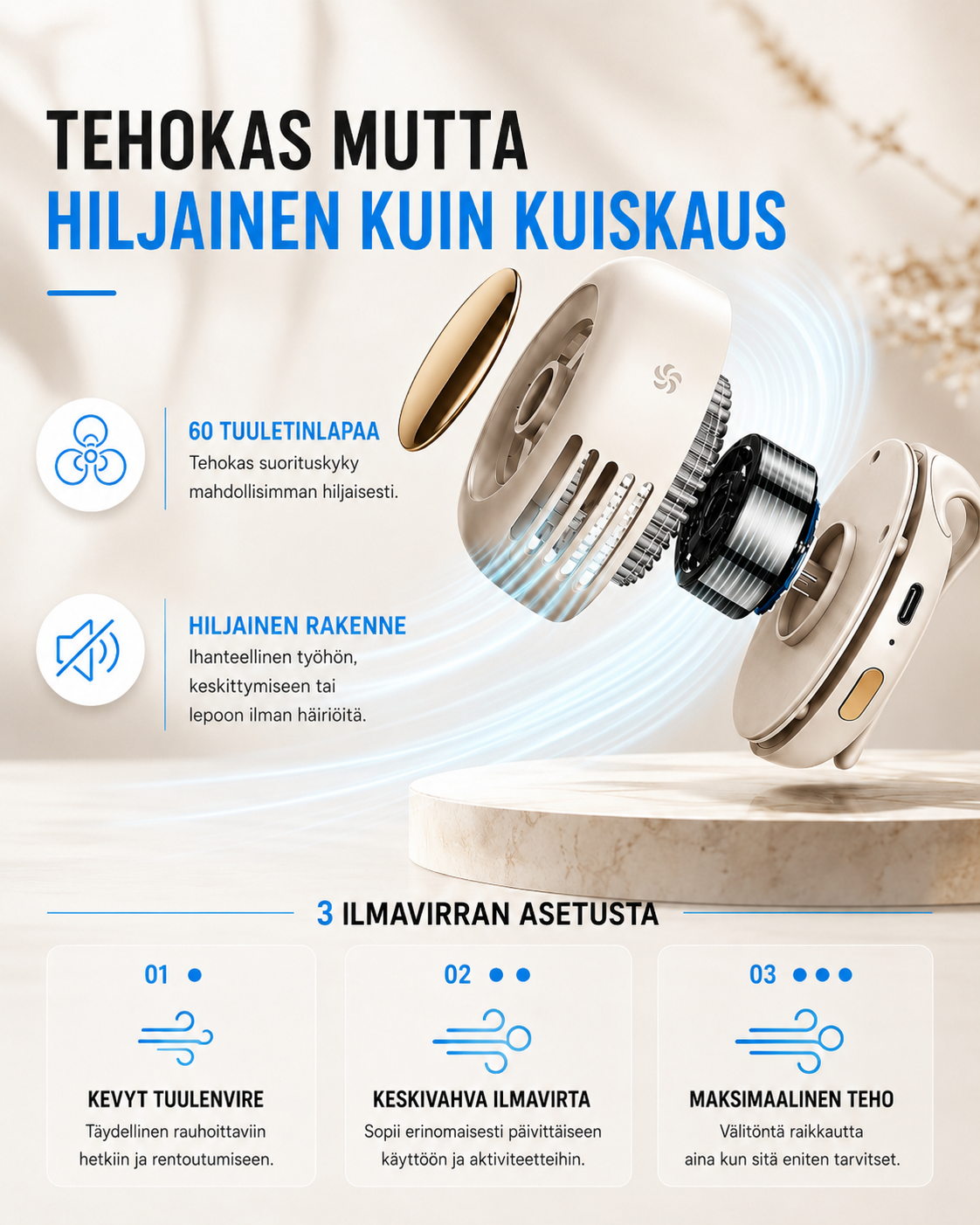 Breeze Clip Personal Cooling Fan