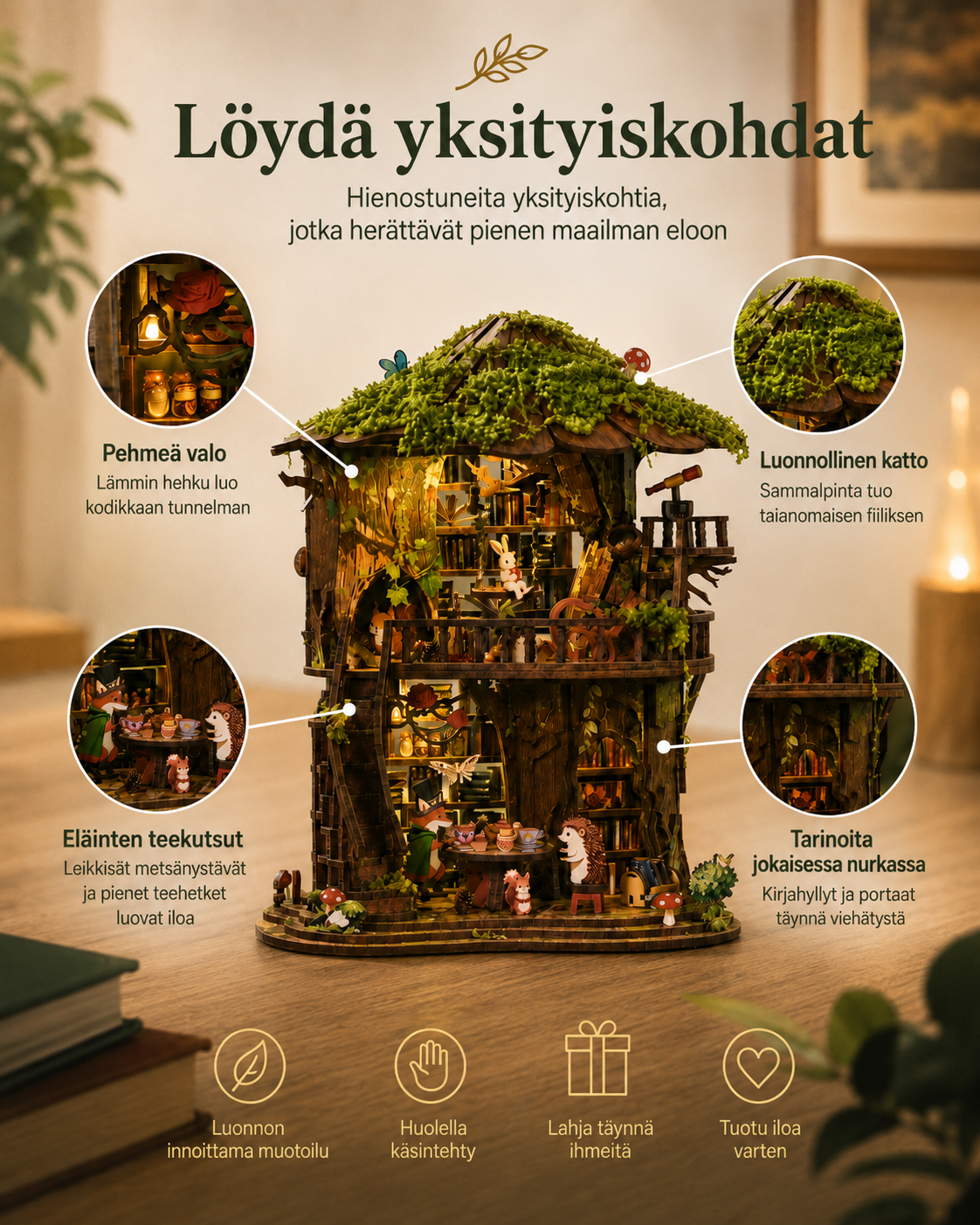TinyWorlds | DIY Book Nook -kokoelma