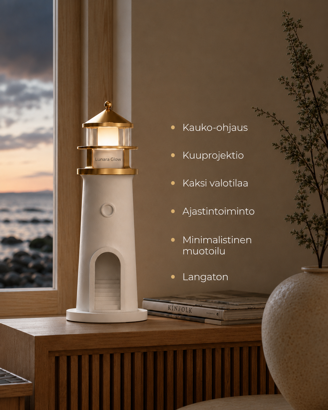 Lunara Glow | Täydenkuun tunnelmaprojektori
