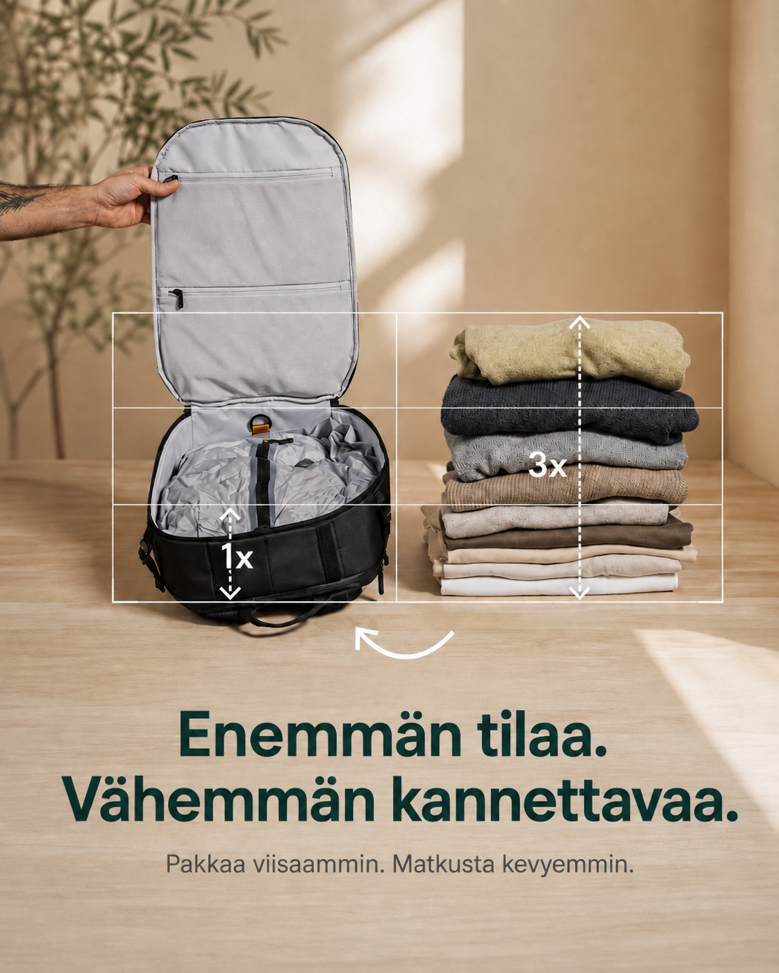 PackFlat Kompressiopakkaussetti