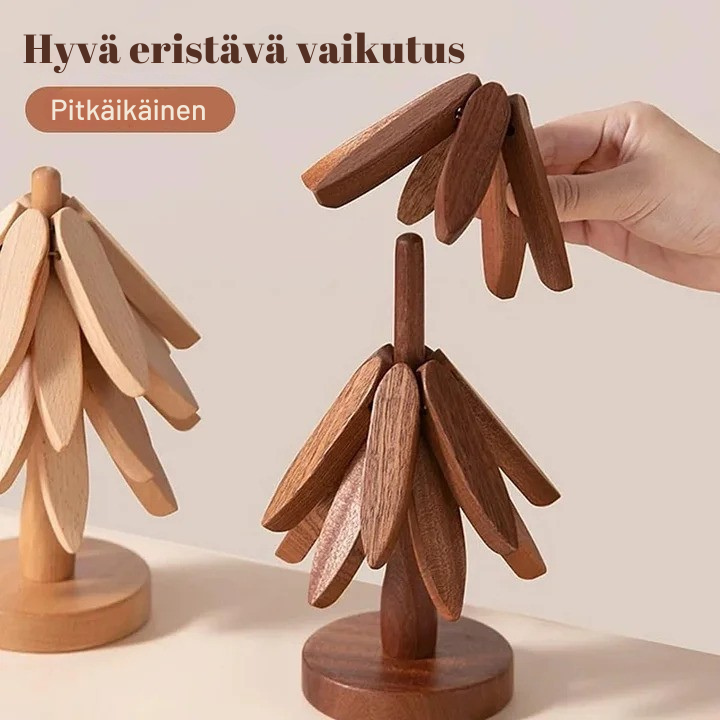 CoasterCraft: Pähkinäpuu-aluslautaset - tyylikäs suoja kaikille pinnoille