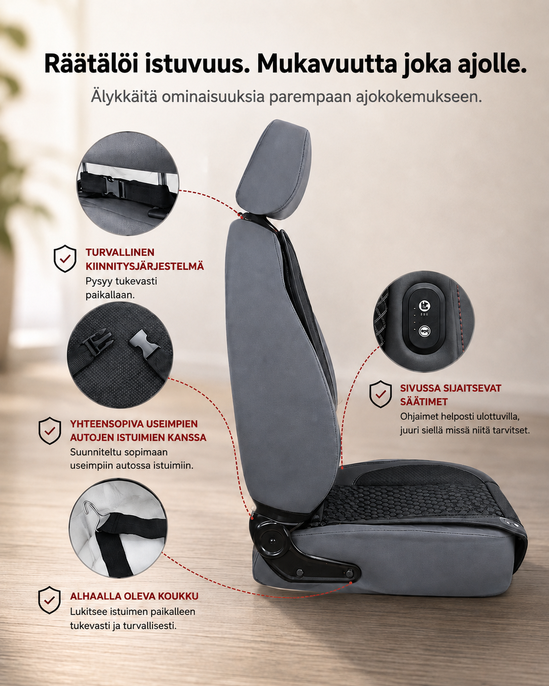 AirFlow Drive -viilentava istuinsuoja