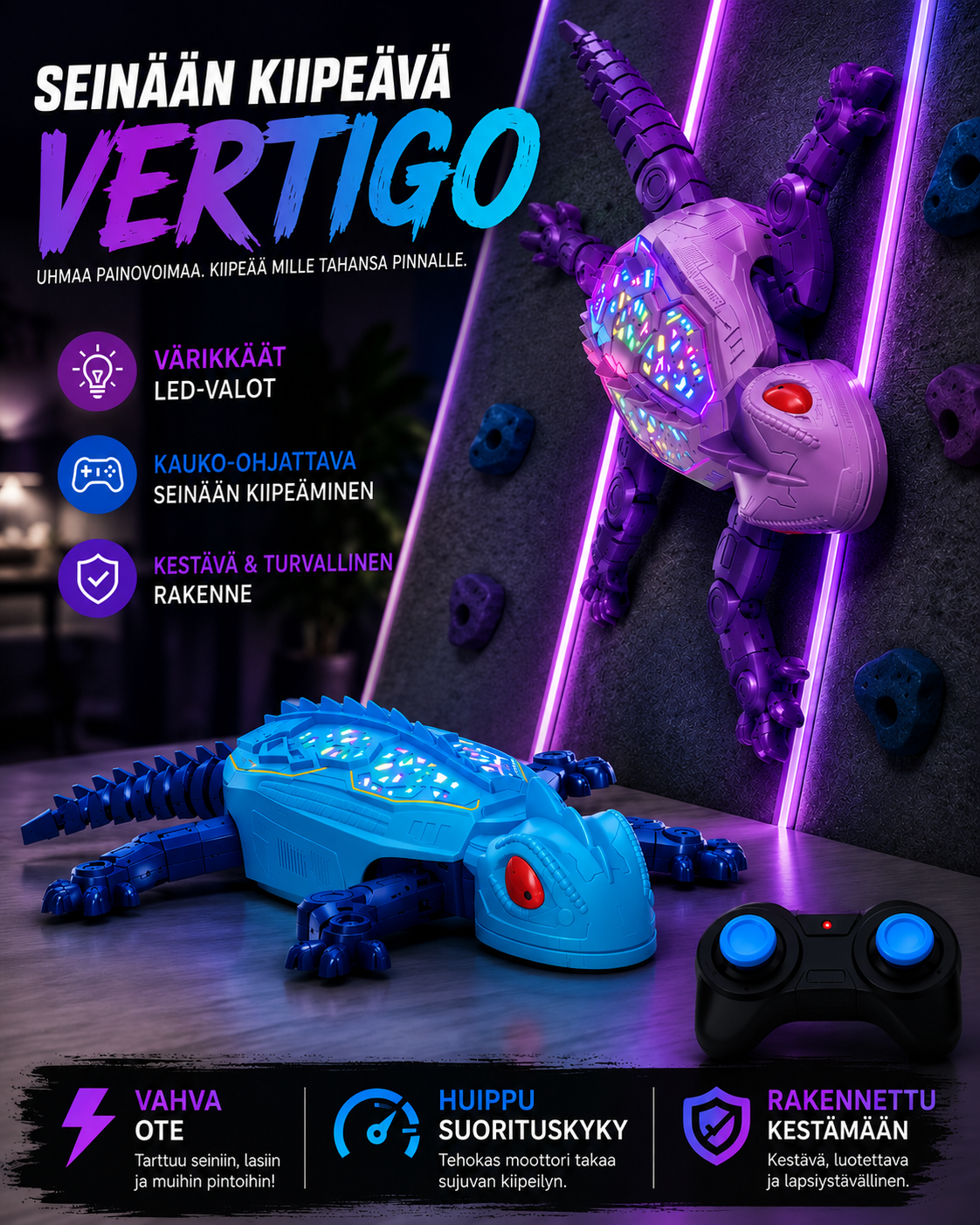 Vertigo — seinä- ja kattogekko