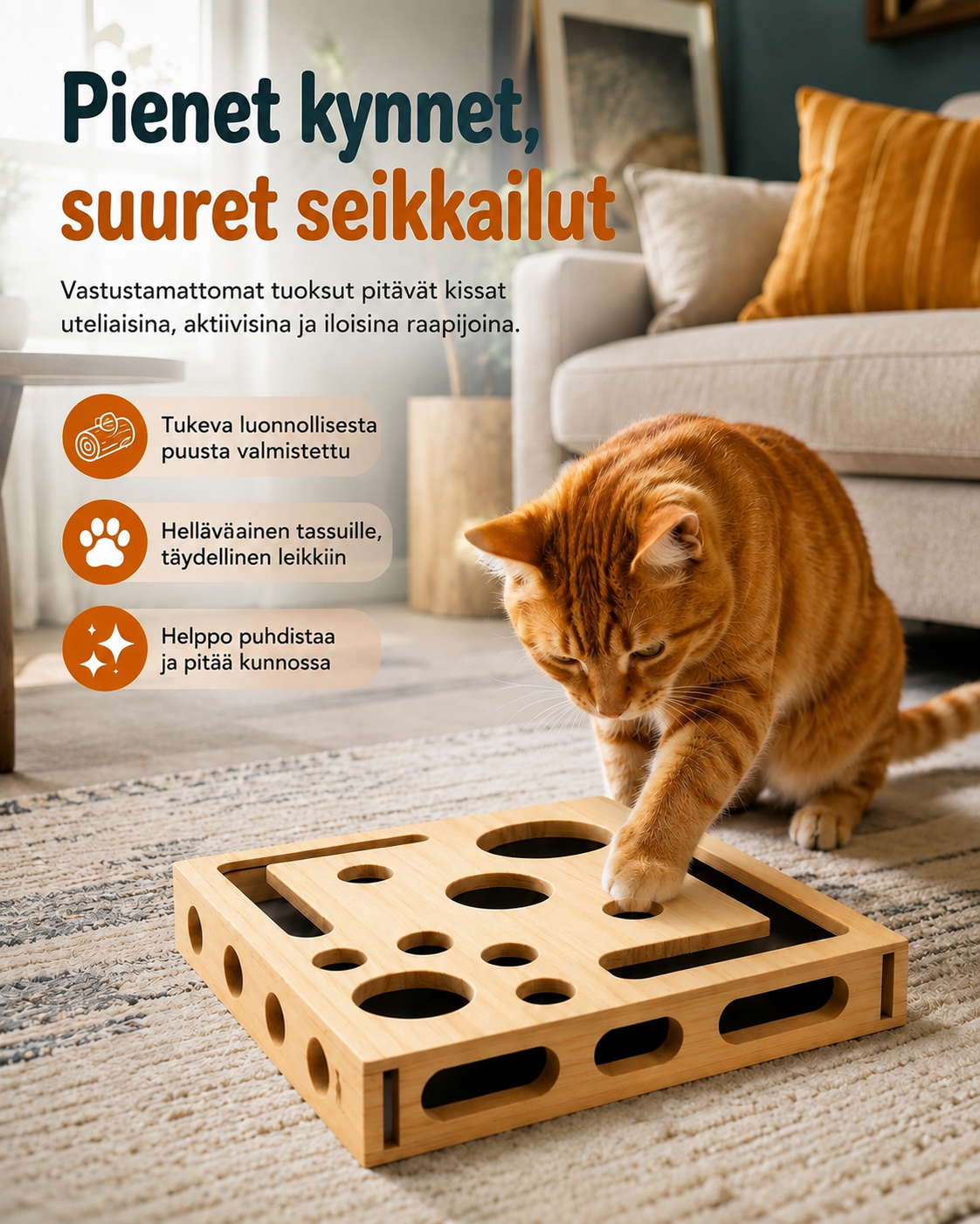 Purrfect Paws Luonnollinen Kynsilaatikko