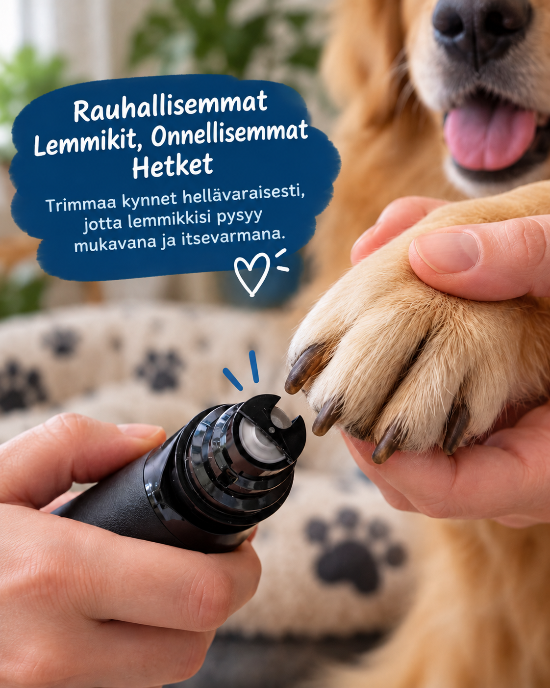 PawGlide Hiljainen Kynsihiomakone