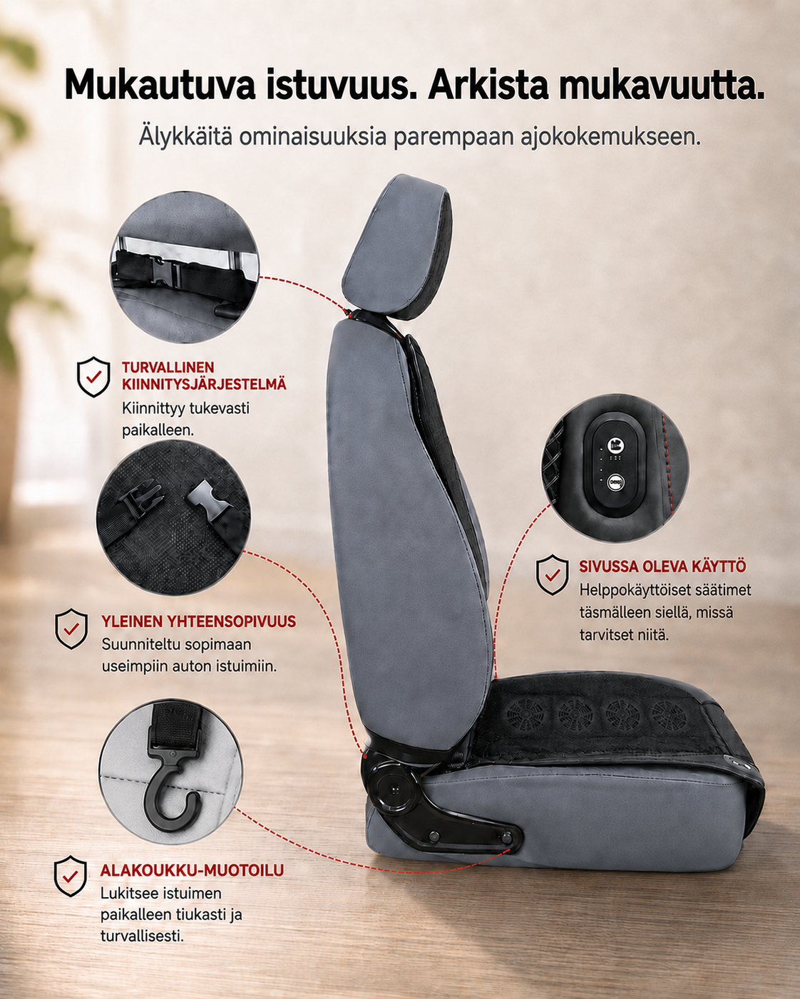AirFlow Drive -viilentava istuinsuoja