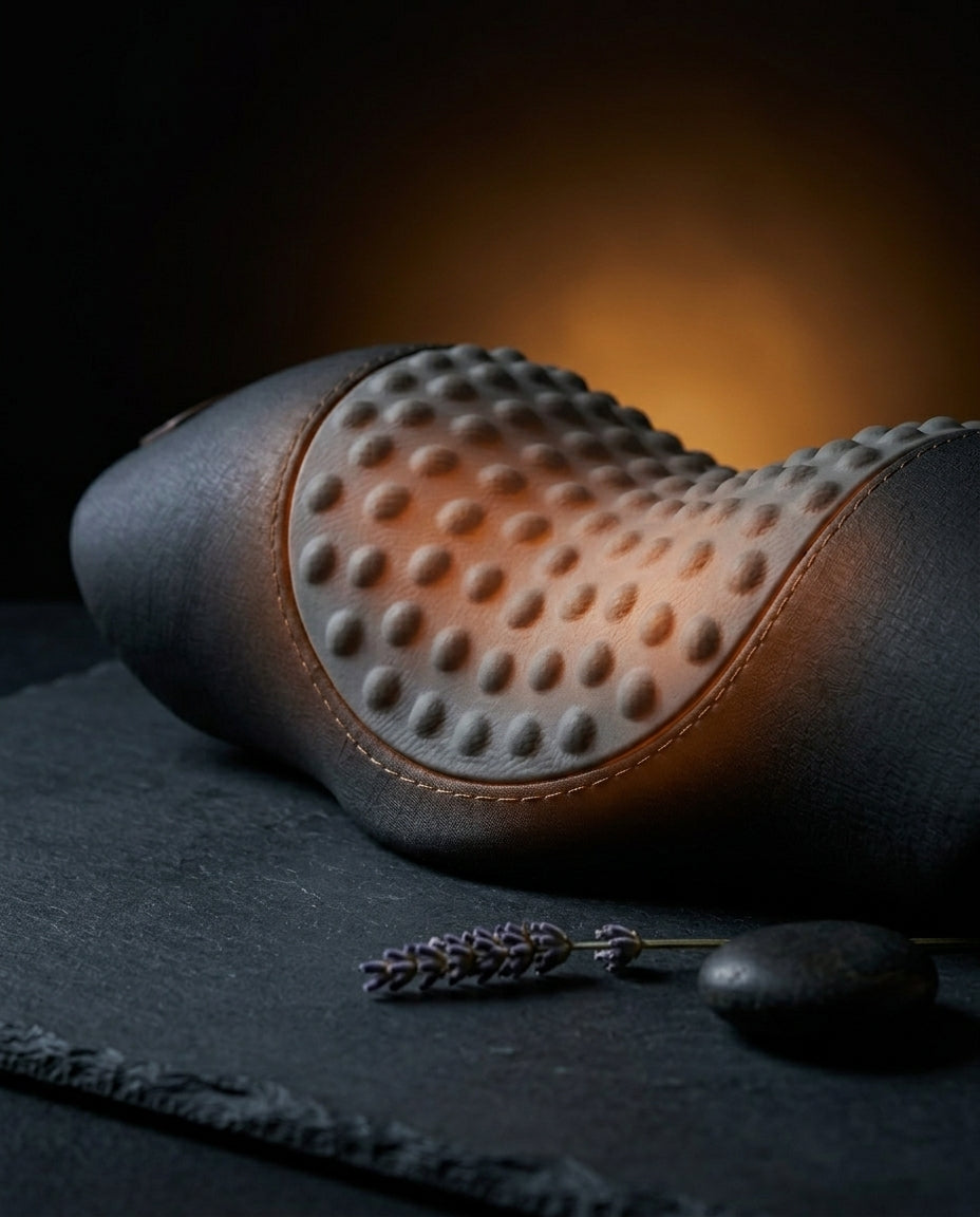 Niskahierontakaulus lämpötoiminnolla – syvä lihashelpotus